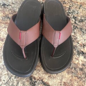 FitFlops Brown Leather Men's Sandals